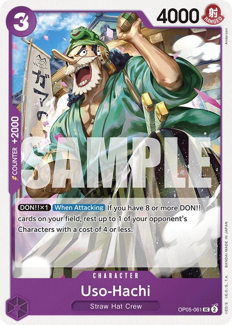 Uso-Hachi - One Piece Card Game card