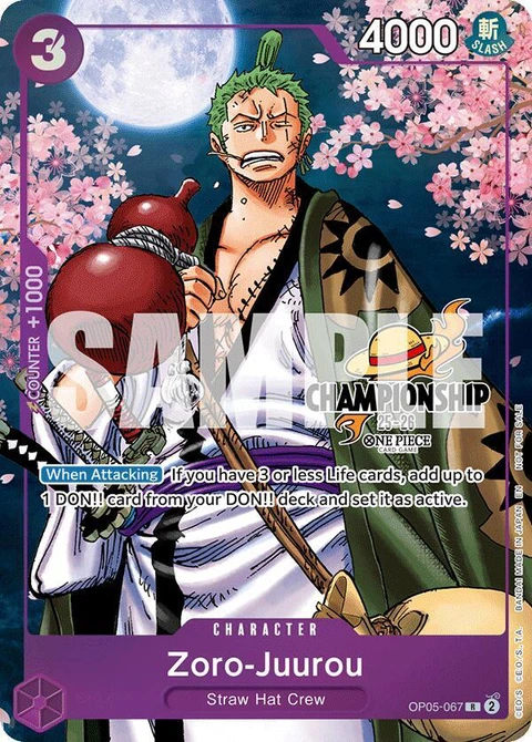 Zoro-Juurou (CS 25-26 Event Pack Finalist Ver.) - One Piece Card Game card