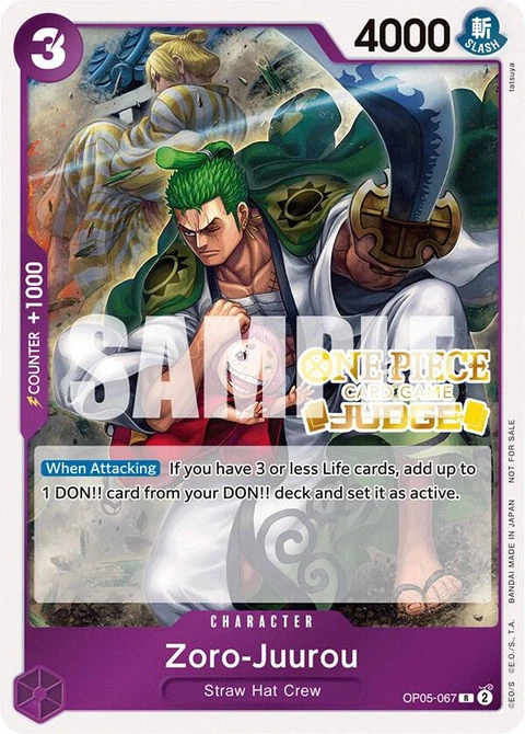 Zoro-Juurou (Judge Pack Vol. 3) - One Piece Card Game card