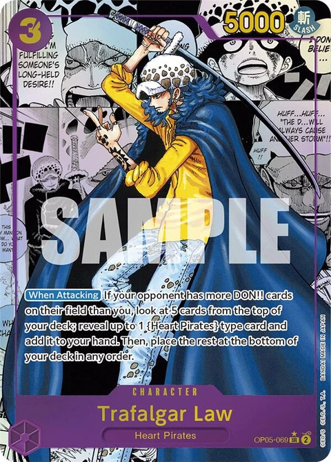 Trafalgar Law (Alternate Art) (Manga) - One Piece Card Game card