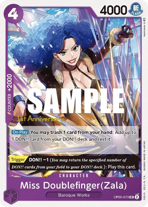 Miss Doublefinger(Zala) (Zala) - One Piece Card Game card