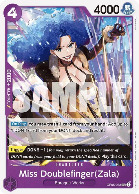 Miss Doublefinger(Zala) (Zala) (Reprint) - One Piece Card Game card