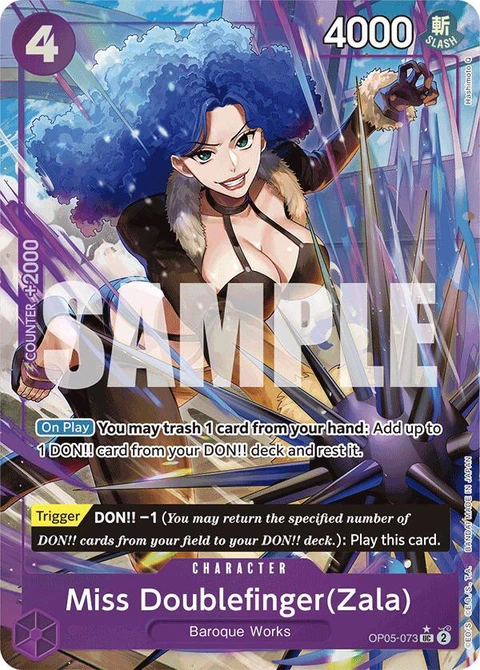 Miss Doublefinger(Zala) (Zala) (Full Art) - One Piece Card Game card
