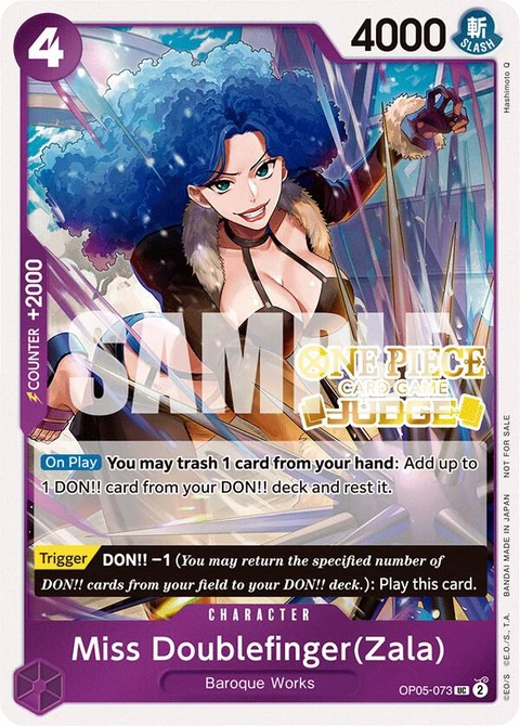 Miss Doublefinger(Zala) (Zala) (Judge Pack Vol. 3) - One Piece Card Game card