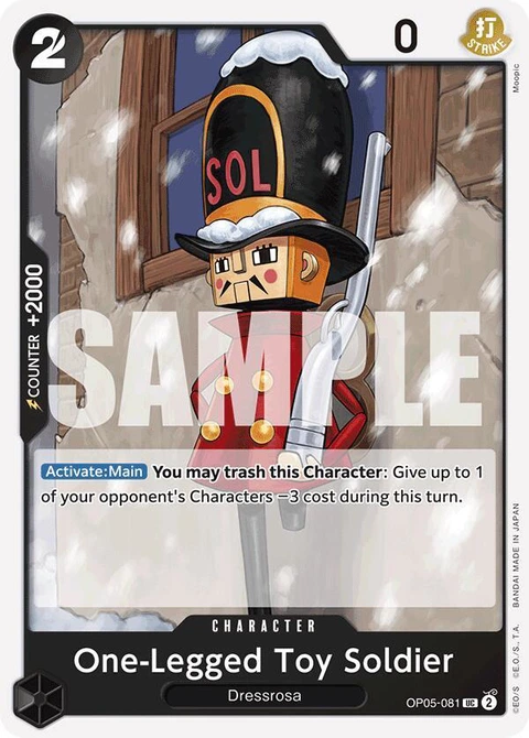 One-Legged Toy Soldier (Reprint) - One Piece Card Game card