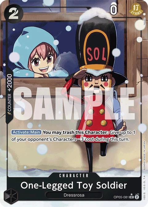 One-Legged Toy Soldier (Alternate Art) - One Piece Card Game card