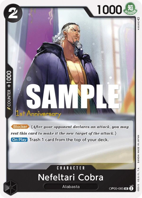 Nefeltari Cobra - One Piece Card Game card