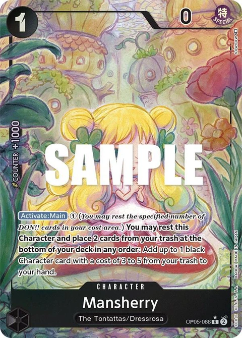 Mansherry (Alternate Art) - One Piece Card Game card
