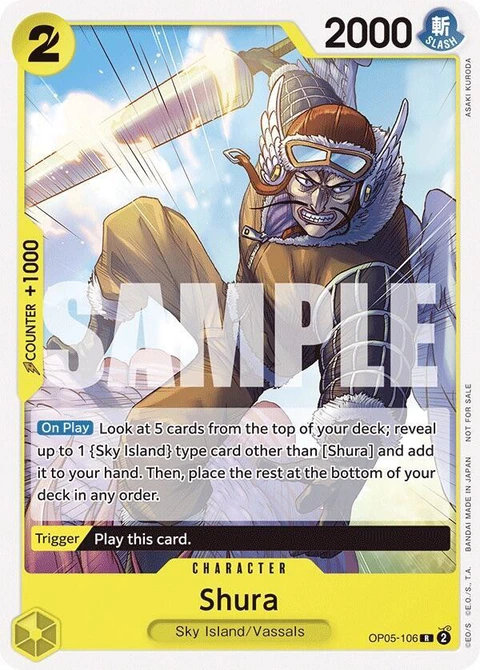 Shura (Tournament Pack Vol. 7) - One Piece Card Game card