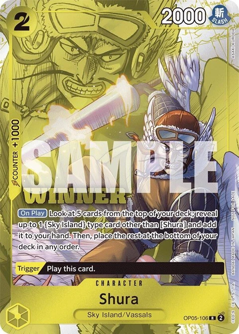 Shura (Winner Pack Vol. 7) - One Piece Card Game card
