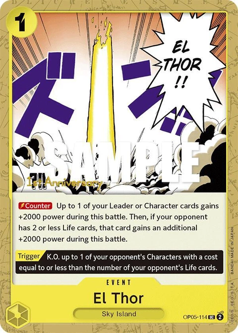 El Thor - One Piece Card Game card