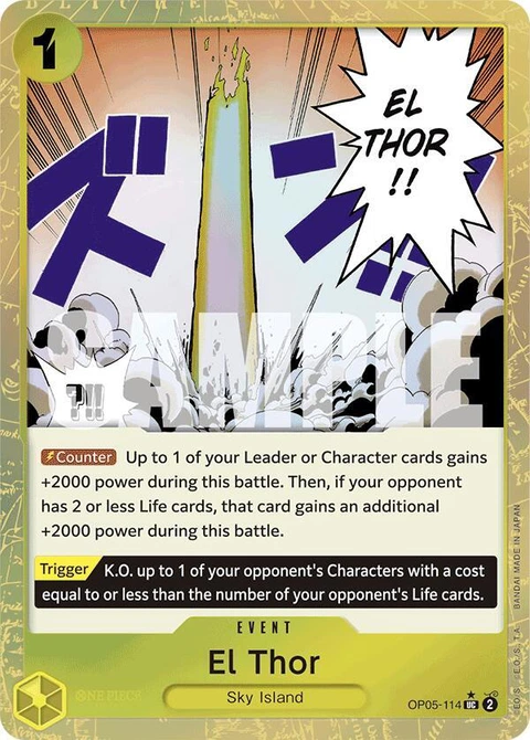 El Thor (Textured Foil) - One Piece Card Game card