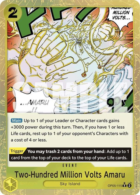 Two-Hundred Million Volts Amaru (Textured Foil) - One Piece Card Game card