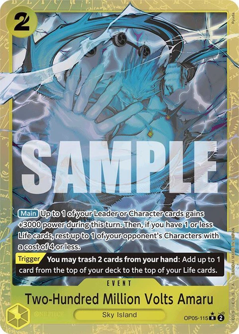 Two-Hundred Million Volts Amaru (Alternate Art) - One Piece Card Game card