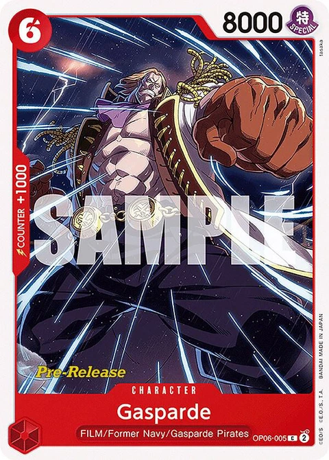 Gasparde - One Piece Card Game card