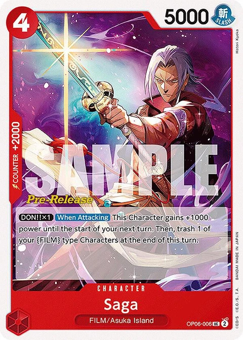 Saga - One Piece Card Game card
