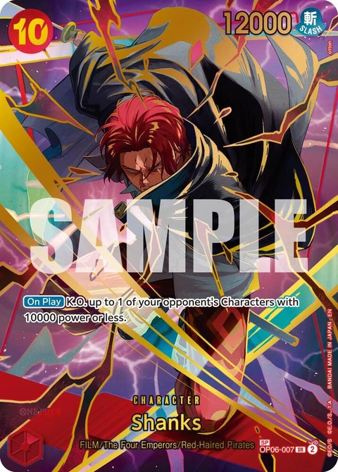 Shanks (SP) - One Piece Card Game card