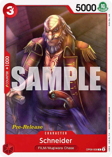 Schneider - One Piece Card Game card