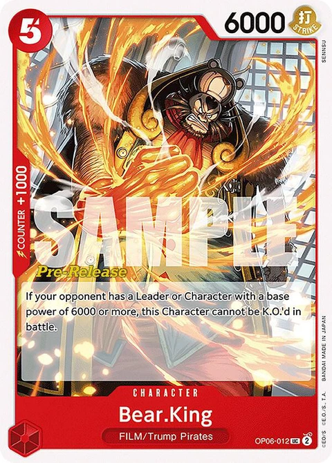 Bear.King - One Piece Card Game card
