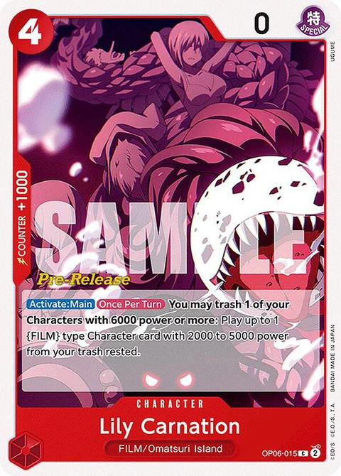 Lily Carnation - One Piece Card Game card
