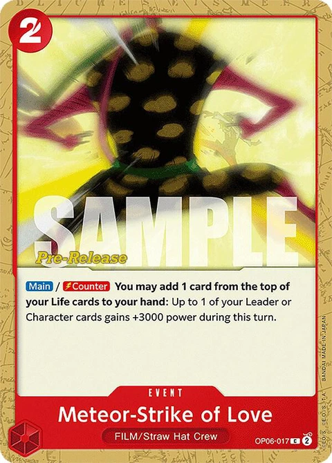 Meteor-Strike of Love - One Piece Card Game card
