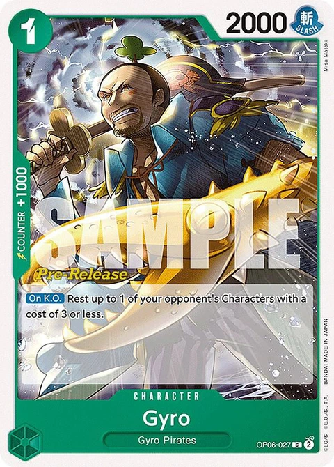 Gyro - One Piece Card Game card