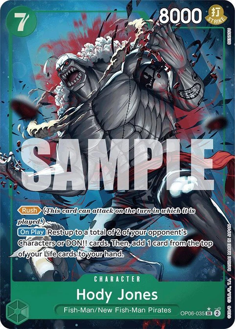 Hody Jones (Alternate Art) - One Piece Card Game card