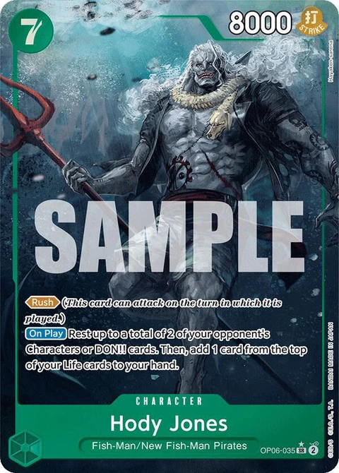 Hody Jones (Alternate Art) - One Piece Card Game card