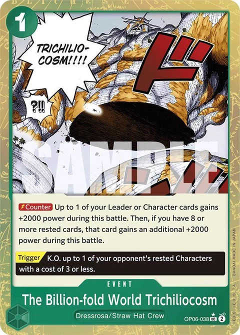 The Billion-fold World Trichiliocosm (Textured Foil) - One Piece Card Game card