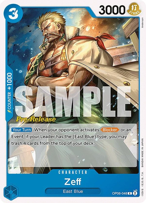Zeff - One Piece Card Game card
