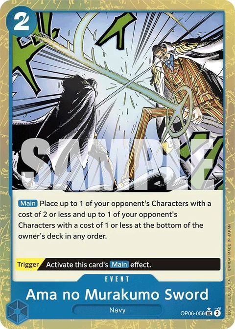 Ama no Murakumo Sword (Textured Foil) - One Piece Card Game card