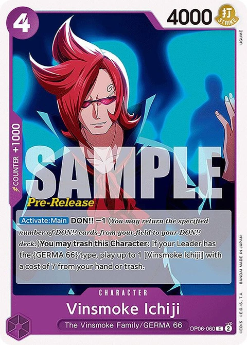 Vinsmoke Ichiji - One Piece Card Game card