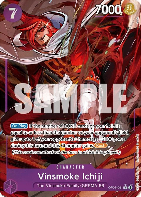 Vinsmoke Ichiji (Alternate Art) - One Piece Card Game card