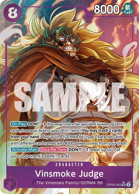 Vinsmoke Judge (Alternate Art) - One Piece Card Game card