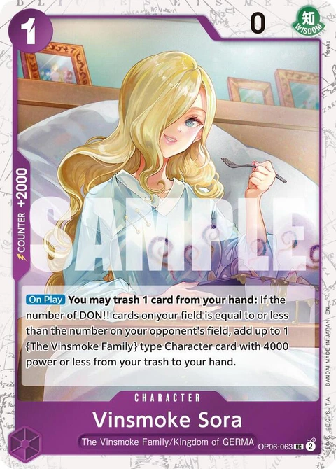 Vinsmoke Sora (Pirate Foil) - One Piece Card Game card
