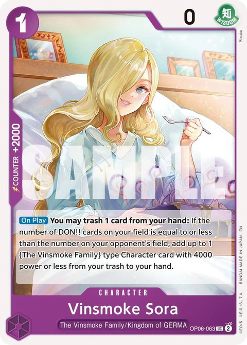 Vinsmoke Sora (Reprint) - One Piece Card Game card