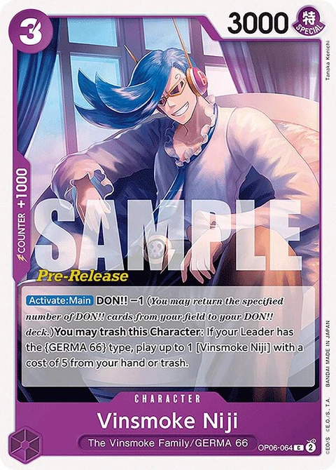 Vinsmoke Niji - One Piece Card Game card