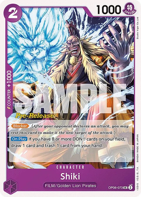 Shiki - One Piece Card Game card