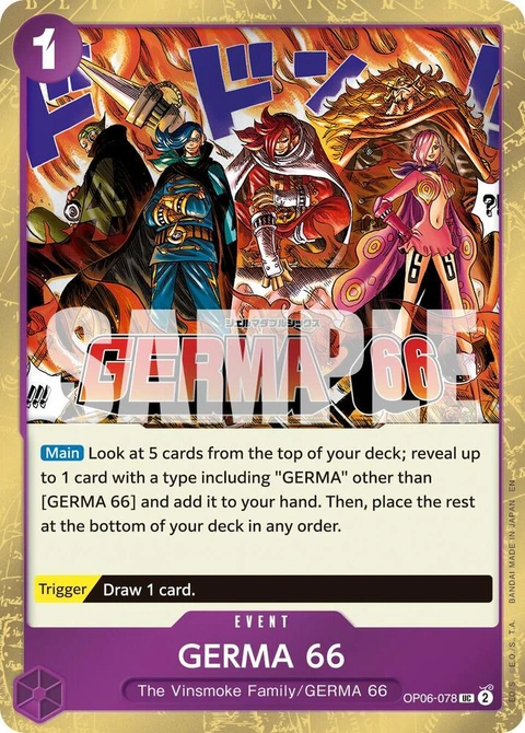 GERMA 66 (Pirate Foil) - One Piece Card Game card