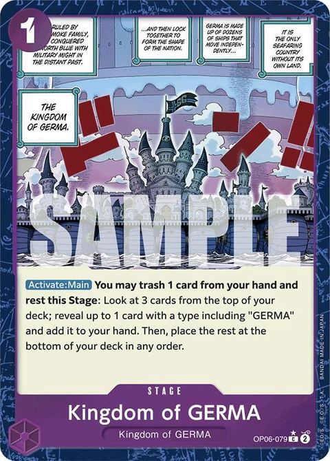 Kingdom of GERMA (Textured Foil) - One Piece Card Game card
