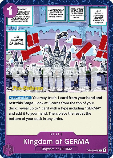 Kingdom of GERMA - One Piece Card Game card