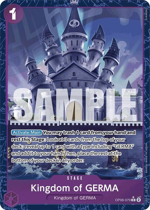 Kingdom of GERMA (Alternate Art) - One Piece Card Game card