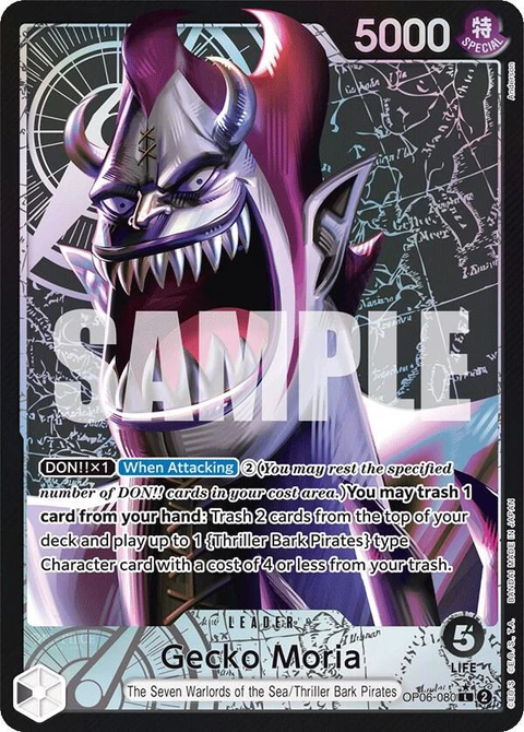 Gecko Moria (Alternate Art) - One Piece Card Game card