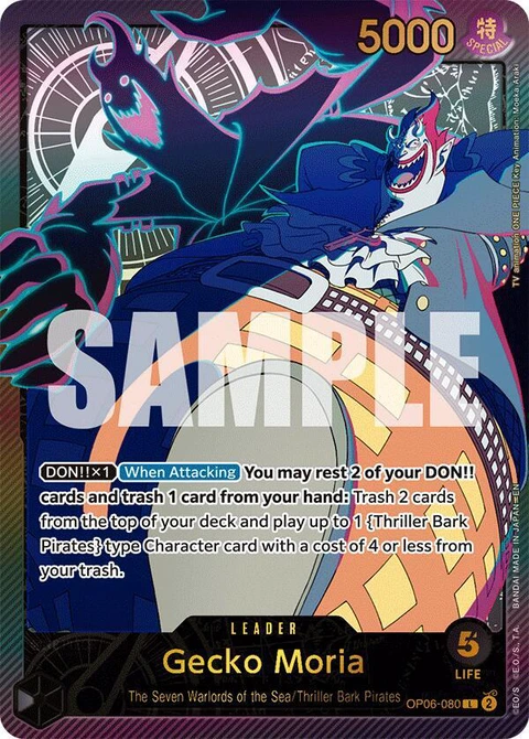 Gecko Moria (SP) - One Piece Card Game card
