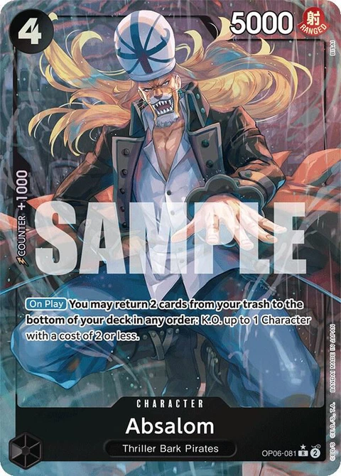 Absalom (Alternate Art) - One Piece Card Game card