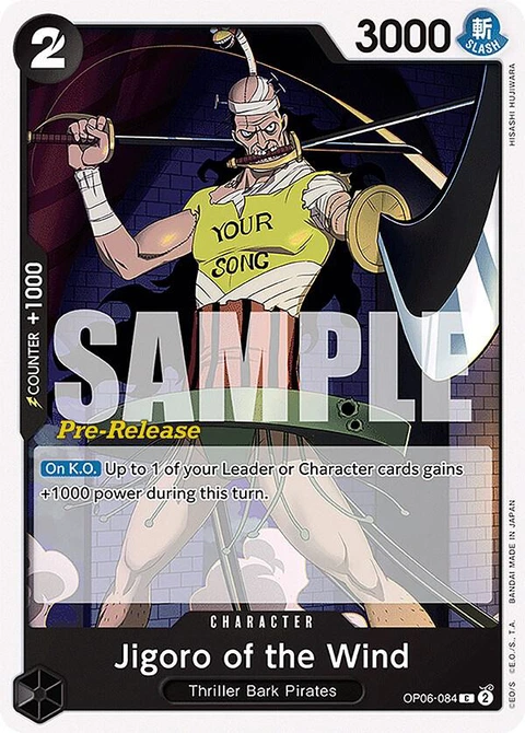 Jigoro of the Wind - One Piece Card Game card