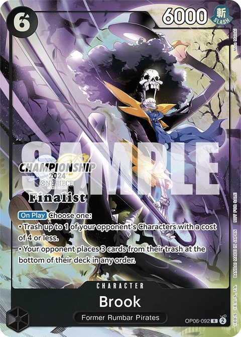 Brook (Championship 2024 Finalist Card Set) - One Piece Card Game card