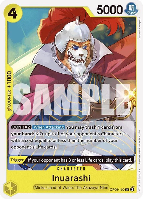 Inuarashi (Reprint) - One Piece Card Game card