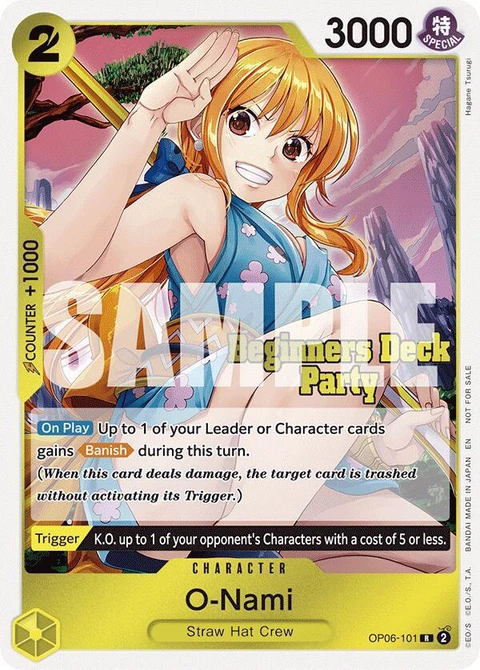 O-Nami (Beginners Deck Party [ST-23] - [ST-28] Participation Pack) - One Piece Card Game card