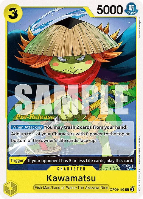 Kawamatsu - One Piece Card Game card